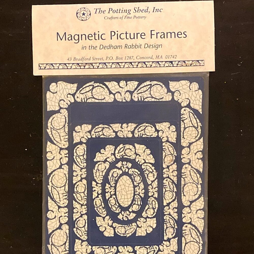 The Potting Shed/Dedham Rabbit Magnetic Picture Frames ~ NEW!